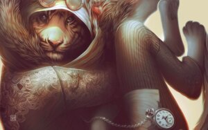 Rating: Safe Score: 0 Tags: 16:10 alternative_fashion ambiguous_gender anthro clock clothed clothing detailed e621 eyewear felid food fruit fur goggles hair hi_res hood looking_at_viewer mammal pantherine plant pocketwatch solo steampunk strawberry tiger tincek-marincek watch widescreen User: bunchy7s