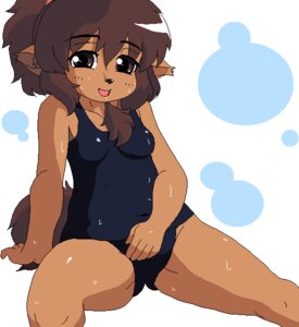 Rating: Questionable Score: 0 Tags: aliasing anthro biped black_nose blush brown_body brown_eyes brown_fur brown_hair canid canine clothed clothing digital_media_(artwork) e621 female front_view fur hair humanoid_hands looking_at_viewer mammal oekaki omagh one-piece_swimsuit open_mouth open_smile school_swimsuit sitting smile solo swimwear tail tan_body tan_skin wet User: bunchy7s