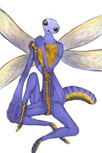 Rating: Safe Score: 0 Tags: 2:3 5_fingers anthro arthropod arvimunderthur arxis biped blue_body blue_skin crossed_legs dragonfly e621 fangs fingers flexible fur hand_on_leg insect insect_wings looking_at_viewer male mascot_contest multi_leg multi_limb nude sitting solo spread_wings teeth unavailable_at_source wings yellow_body yellow_eyes yellow_fur User: bunchy7s