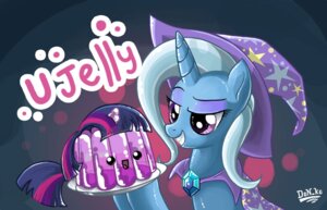 Rating: Safe Score: 0 Tags: dessert digital_media_(artwork) don_ko e621 equid equine eyebrows female feral food friendship_is_magic fur gelatin hair hasbro horn humor jell-o jelly_(food) mammal meme multicolored_hair my_little_pony mythological_creature mythological_equine mythology plate pun purple_body purple_fur purple_hair raised_eyebrow simple_background smile solo toony trixie_(mlp) twilight_sparkle_(mlp) two_tone_hair unicorn User: bunchy7s