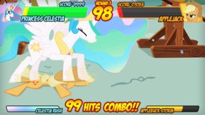 Rating: Safe Score: 0 Tags: applejack_(mlp) crossover cutie_mark duo e621 earth_pony equid equine fanmade feathered_wings feathers female feral fight friendship_is_magic gameplay_mechanics gui hasbro health_bar horn horse mammal my_little_pony mythological_creature mythological_equine mythology pony princess princess_celestia_(mlp) quadruped royalty simple_background stomping tail toony unknown_artist white_body white_feathers winged_unicorn wings User: bunchy7s