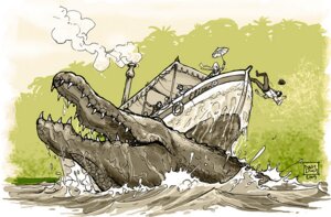 Rating: Questionable Score: 0 Tags: 2009 alligator alligatorid alternative_fashion black_outline crocodile crocodilian digital_media_(artwork) digital_painting_(artwork) e621 fantasy female feral group human lake macro male mammal outline outside painting_(artwork) reptile scalie ship solo_focus steampunk unknown_artist vehicle watercraft wolsung_(rpg) User: bunchy7s