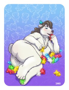Rating: Explicit Score: 0 Tags: 2010 4_toes 5_fingers accessory anthro areola bear big_breasts biped black_areola black_hair black_nipples black_nose blue_eyes bow_ribbon breasts candy cel_shading claws dessert e621 eating fangs feet female fingers food fur genitals gummy_(food) gummy_bear_(food) hair hair_accessory hair_bow hair_ribbon holding_food holding_object iggi long_hair lying mammal neck_tuft nipples nub_tail nude on_side open_mouth overweight overweight_anthro overweight_female plump_labia polar_bear ribbons shaded signature solo teeth toes tuft ursine vulva white_body white_fur User: bunchy7s