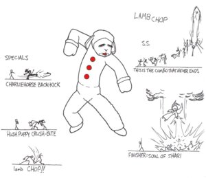 Rating: Safe Score: 0 Tags: anthro anthrofied biped black_and_white black_and_white_and_red bovid caprine charlie_horse clothed clothed_anthro clothed_female clothing dialogue domestic_sheep e621 english_text eyelashes female female_anthro fight fighting_pose group handwritten_text hush_puppy lamb_chop lamb_chop's_play_along line_art mammal model_sheet monochrome multiple_images pbs pen_(artwork) pose sheep simple_background solo_focus spot_color stick_figure text traditional_media_(artwork) unknown_artist what white_background User: bunchy7s