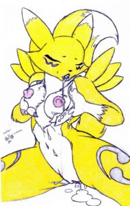 Rating: Explicit Score: 0 Tags: after_sex anthro bandai_namco bodily_fluids breasts canid canine cum cum_drip cum_in_vagina cum_inside cum_on_face cum_on_ground digimon digimon_(species) dripping e621 eyes_closed female fur genital_fluids genitals mammal nipples open_mouth renamon solo tail unknown_artist vulva white_body white_fur yellow_body yellow_fur User: bunchy7s