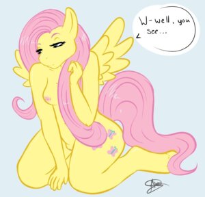 Rating: Explicit Score: 0 Tags: anthro anthrofied breasts cutie_mark dialogue e621 ehliayn english_text equid equine feathered_wings feathers female fluttershy_(mlp) friendship_is_magic genitals green_eyes hair hasbro mammal my_little_pony mythological_creature mythological_equine mythology pegasus pink_hair solo tail text vulva wings yellow_body yellow_feathers User: bunchy7s
