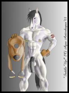 Rating: Explicit Score: 0 Tags: 2003 agroalba animal_genitalia animal_penis anthro balls biped black_border border clothing dick_saddle digital_media_(artwork) e621 equid equine equine_genitalia equine_penis flaccid genitals gloves grey_hair grey_penis hair handwear harness horse male mammal muscular muscular_male nipple_piercing nipples nude penis piercing saddle solo tail User: bunchy7s