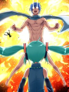Rating: Explicit Score: 0 Tags: 1boy 1girl aqua_hair barefoot blue_hair blue_scarf censored convenient_censoring detached_sleeves explosion female glowing glowing_eyes hatsune_miku kaito_(vocaloid) long_hair naked_scarf nude rule34 scarf tagme twintails vocaloid User: bunchy7s