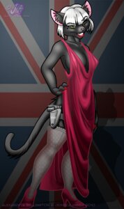 Rating: Safe Score: 0 Tags: 2010 black_body black_fur british clothing dress e621 felid female footwear fur grin gun hair hand_on_hip handgun high_heels holster janner3d legwear lips looking_at_viewer mammal pistol ranged_weapon shoes short_hair smile solo spy standing stockings tail union_jack weapon white_hair yellow_eyes User: bunchy7s