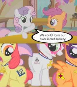 Rating: Safe Score: 0 Tags: apple_bloom_(mlp) christian_cross christian_symbol christianity comic cross cutie_mark cutie_mark_crusaders_(mlp) e621 earth_pony equid equine eye_of_providence feathered_wings feathers female feral flower freemason friendship_is_magic grandfathered_content group hasbro horn horse humor illuminati mammal my_little_pony mythological_creature mythological_equine mythology orange_body orange_feathers pegasus plant pony pyramid quadruped religion religious_symbol rose_(flower) rose_cross scootaloo_(mlp) square_and_compasses sweetie_belle_(mlp) tail unicorn unknown_artist wings young young_female young_feral User: bunchy7s