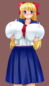 Rating: Explicit Score: 0 Tags: 1girls big_breasts bishoujo_senshi_sailor_moon blonde_hair blue_eyes blush bow breast_grab breast_lift breasts clothing ebimayo erect_nipples erect_nipples_under_clothes female female_only gigantic_breasts highres huge_breasts human large_breasts minako_aino nipples rule34 school_uniform schoolgirl skirt solo straight_hair User: bunchy7s