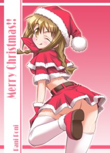 Rating: Questionable Score: 0 Tags: christmas clothing female hirorin matatabi_(2ccp) momose_kurumi no_panties pani_poni_dash! rule34 skirt solo stockings thighhighs thighs wink User: bunchy7s