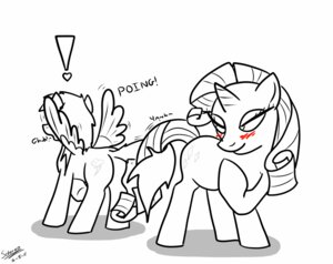 Rating: Questionable Score: 0 Tags: blush cutie_mark duo e621 equid equine feathered_wings feathers female female/female feral friendship_is_magic hasbro horn mammal monochrome my_little_pony mythological_creature mythological_equine mythology pegasus quadruped rainbow_dash_(mlp) rarity_(mlp) scherzo simple_background tail unicorn white_background wing_boner wings User: bunchy7s
