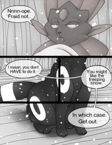 Rating: Safe Score: 0 Tags: cave comic dialogue digital_drawing_(artwork) digital_media_(artwork) e621 eeveelution english_text female feral generation_2_pokemon generation_4_pokemon greyscale male monochrome nintendo pokemon pokemon_(species) shaded snow soft_shading speech_bubble tail tderek99 text umbreon weavile winter User: bunchy7s Rating: Safe Score: 0 Tags: cave comic dialogue digital_drawing_(artwork) digital_media_(artwork) e621 eeveelution english_text female feral generation_2_pokemon generation_4_pokemon greyscale male monochrome nintendo pokemon pokemon_(species) shaded snow soft_shading speech_bubble tail tderek99 text umbreon weavile winter User: bunchy7s