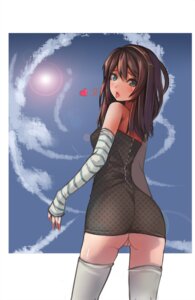 Rating: Explicit Score: 0 Tags: brown_hair cloud copyright_request detached_sleeves dress female green_eyes heart highres huansewuse long_hair no_panties pussy rule34 sky solo striped tear thighhighs tongue User: bunchy7s