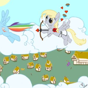 Rating: Questionable Score: 0 Tags: 1:1 arrow_(weapon) blonde_hair blue_body blue_feathers blue_fur bow_(weapon) clothing cupid derp_eyes derpy_hooves_(mlp) diaper e621 equid equine feathered_wings feathers female feral friendship_is_magic fur grey_body group hair hasbro heart_symbol holidays mammal multicolored_tail my_little_pony mythological_creature mythological_equine mythology pegasus rainbow_dash_(mlp) rainbow_tail ranged_weapon smile tail uhoh unknown_artist valentine's_day weapon white_diaper wings User: bunchy7s