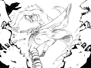 Rating: Questionable Score: 0 Tags: 4:3 abstract_art anthro black_and_white canid canine canis clothed clothing domestic_dog e621 group kiske_7key male mammal melee_weapon monochrome sharp_teeth sketch solo_focus sword tail teeth topless weapon young young_anthro young_male User: bunchy7s