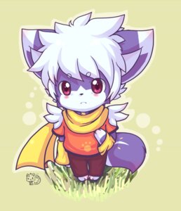 Rating: Safe Score: 0 Tags: 3_fingers 3_toes anthro armwear barefoot big_head biped blush bottomwear cel_shading chibi clothed clothing daww detached_sleeves domestic_cat e621 feet felid feline felis fingers footprint frown fully_clothed fur grass hair hi_res high-angle_view huiro looking_at_viewer looking_up male mammal outline pants pawprint pink_eyes plant purple_body purple_fur scarf shaded shirt short_hair solo standing tail toes toony topwear white_body white_fur white_hair User: bunchy7s