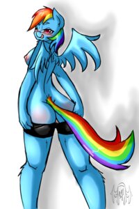 Rating: Explicit Score: 0 Tags: 2012 2:3 anthro anthrofied avante92 blue_body blue_feathers blue_fur blush bottomwear breasts butt clothing e621 equid equine feathered_wings feathers female friendship_is_magic fur genitals hair hasbro hi_res long_hair looking_at_viewer looking_back mammal multicolored_hair multicolored_tail my_little_pony mythological_creature mythological_equine mythology nipples pegasus purple_eyes rainbow_dash_(mlp) rainbow_hair rainbow_tail shorts simple_background solo spandex tail tight_clothing tongue tongue_out vulva white_background wings User: bunchy7s