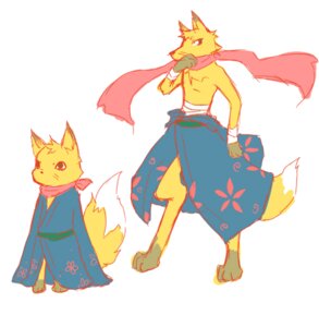 Rating: Safe Score: 0 Tags: anthro asian_clothing canid canine clothed clothing duo e621 east_asian_clothing fox japanese_clothing male mammal oz_avatar simple_background summer_wars tail topless unknown_artist white_background User: bunchy7s