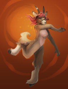 Rating: Questionable Score: 0 Tags: 2011 5_fingers antelope anthro biped bovid breasts canid canine canis domestic_dog e621 ear_piercing female fingers fur hair hooves horn hybrid looking_at_viewer mammal nude on_one_leg piercing red_hair skulldog_(artist) smile solo standing tail tan_body tan_fur teal_eyes User: bunchy7s