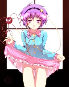 Rating: Explicit Score: 0 Tags: blush eyes female genjuu_rou hairband heart no_panties purple_eyes purple_hair pussy rule34 satori_komeiji short_hair skirt skirt_lift solo standing touhou uncensored User: bunchy7s