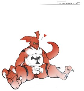 Rating: Explicit Score: 0 Tags: anthro anthrofied anus balls bandai_namco biped digimon digimon_(species) digimorph digital_hazard e621 foreskin genitals guilmon half-erect heart_symbol humanoid_genitalia humanoid_penis inverted_zero_unit long_foreskin male markings musclegut muscular overweight overweight_anthro overweight_male penis scalie sitting slightly_chubby solo somniferous spread_legs spreading symbol tongue unretracted_foreskin white_penis zero_unit User: bunchy7s