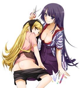 Rating: Explicit Score: 0 Tags: 2girls ass bakemonogatari bashamichi blonde_hair breasts cleavage down_blouse fangs female goggles hakama hat japanese_clothes kimono long_hair looking_back monogatari_(series) multiple_females multiple_girls nakajima_yuka nipple_slip nipples no_bra no_panties open_mouth oshino_shinobu purple_eyes purple_hair pussy rule34 scissors senjougahara_hitagi shorts shorts_pull sitting smile uncensored undressing very_long_hair yagasuri yellow_eyes User: bunchy7s
