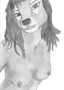 Rating: Questionable Score: 0 Tags: 2010 anthro breasts deer e621 female greyscale groovebird mammal monochrome nipple_piercing nipples nude piercing solo User: bunchy7s