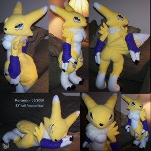 Rating: Questionable Score: 0 Tags: anthro bandai_namco black_sclera butt canid canine digimaon digimon digimon_(species) dipstick_tail e621 female fur grandfathered_content mammal markings parody plushie real renamon solo tail tail_markings white_body white_fur yellow_body yellow_fur User: bunchy7s