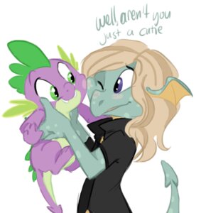 Rating: Safe Score: 0 Tags: 2013 blonde_hair blue_eyes briskby clothing colored corey_powell dragon duo e621 fan_character female friendship_is_magic green_eyes hair hasbro low_res male my_little_pony mythological_creature mythological_scalie mythology scalie shirt spike_(mlp) tail topwear User: bunchy7s