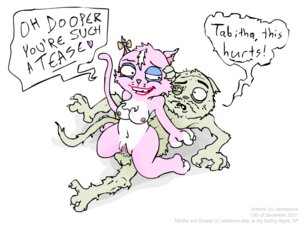 Rating: Explicit Score: 0 Tags: 2007 breasts dooper female female_on_top lanceypoos male rule34 sex slacker_cats small_breasts tabitha_(slacker_cats) User: bunchy7s