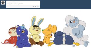 Rating: Explicit Score: 0 Tags: animal_crossing anthro anus ape aquatic armpit_hair avian bird blue_nipples body_hair breasts brown_nipples butt cephalopod chadder_(animal_crossing) cheese coleoid crossgender dairy_products domestic_pig e621 female food food_creature gaston_(animal_crossing) genitals gorilla group hans_(animal_crossing) haplorhine house_mouse hugh_(animal_crossing) lagomorph leporid mammal mollusk mouse murid murine nintendo nipples non-mammal_breasts non-mammal_nipples octopodiform overweight penguin pink_nipples presenting presenting_hindquarters primate pubes rabbit roald_(animal_crossing) rodent short shortstack siphon_(anatomy) suid suine sus_(pig) take_your_pick takoyaki timoteihiv vulva zucker_(animal_crossing) User: bunchy7s