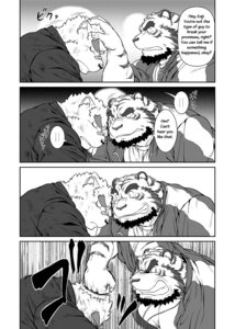 Rating: Safe Score: 0 Tags: 5_fingers angry anthro bandage beard biceps canid canine canis clothed clothing coach coat comic dialogue domestic_dog e621 english_text facial_hair falcon_punch felid fingers fur greyscale japanese japanese_text jin_(artist) male mammal me_and_my_teacher monochrome muscular onomatopoeia overweight pantherine punch slightly_chubby sound_effects text tiger topwear wolf User: bunchy7s