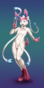Rating: Explicit Score: 0 Tags: 4_toes :d accessory anthro anthrofied aokichan balls barefoot biped blue_eyes bow_ribbon canid canine e621 eeveelution feet flaccid fur generation_6_pokemon genitals gesture glistening hair_accessory hair_bow hair_ribbon hand_gesture happy looking_at_viewer male mammal muscular muscular_anthro muscular_male navel nintendo nipples nude open_mouth pecs penis pink_body pink_fur pokemon pokemon_(species) pokemorph raised_arm raised_leg ribbons shadow simple_background smile solo standing sylveon teal_background toes tongue v_sign white_body white_fur User: bunchy7s