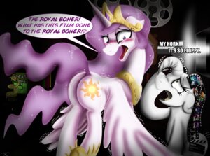 Rating: Questionable Score: 0 Tags: all_fours award blush butt crown dialogue duo e621 english_text equid equine fan_character feathered_wings feathers female feral film_reel flowing_hair friendship_is_magic fur hair hasbro headgear horn humor inside james_corck jewelry looking_back looking_down looking_up mammal movie_slate_(character) my_little_pony mythological_creature mythological_equine mythology open_mouth panicking princess princess_celestia_(mlp) princess_molestia purple_eyes purple_hair raised_tail royalty sitting sparkles standing tail text tiara tongue trophy unicorn white_body white_fur winged_unicorn wings yelling User: bunchy7s