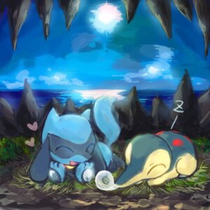 Rating: Safe Score: 0 Tags: 1:1 ambiguous_gender anthro bodily_fluids bubble canid canine cave cyndaquil daww detailed_background digital_media_(artwork) digital_painting_(artwork) duo e621 eulipotyphlan eyes_closed feral generation_2_pokemon generation_4_pokemon heart_pair heart_symbol inside mammal night nintendo okuchichibu outside painting_(artwork) pokemon pokemon_(species) pokemon_mystery_dungeon riolu rock sea shaded sharpedo_bluff sky sleep_bubble sleeping snot snot_bubble sound_effects spike_chunsoft tail vowelless vowelless_sound_effect water zzz User: bunchy7s