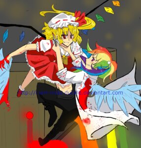 Rating: Questionable Score: 0 Tags: 2012 action_pose alternate_species alternative_fashion blonde_hair blood blue_body blue_feathers bodily_fluids bonnet clenched_teeth clothed clothing crossover dress duo e621 equid equine feathered_wings feathers female fight flandre_scarlet friendship_is_magic goth gothic_lolita hair hasbro headgear headwear hi_res holding_object holding_weapon human humanized i-am-miss-duckie j-fashion knife lolita_(fashion) mammal medical_instrument multicolored_hair my_little_pony mythological_creature mythological_equine mythology pegasus ponytail pose purple_eyes rainbow_dash_(mlp) rainbow_hair red_eyes scalpel scientific_instrument smile smirk surgical_instrument teeth touhou vampire watermark weapon wings wounded User: bunchy7s
