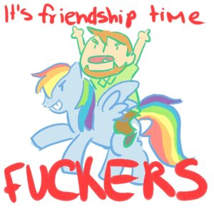 Rating: Safe Score: 0 Tags: 1:1 biped blue_body blue_feathers blue_fur digital_media_(artwork) duo e621 english_text equid equine feathered_wings feathers female feral friendship_is_magic full-length_portrait fur gesture hair hand_gesture hasbro human male mammal middle_finger multicolored_hair multicolored_tail my_little_pony mythological_creature mythological_equine mythology pat_(two_best_friends_play) pegasus portrait profanity quadruped rainbow_dash_(mlp) rainbow_hair rainbow_tail red_hair riding side_view simple_background straddling tail text two_best_friends_play white_background wings wishinggirl User: bunchy7s