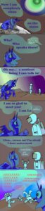 Rating: Safe Score: 0 Tags: 6_panel_comic absurd_res astronaut blue_body blue_feathers comic e621 english_text equid equine feathered_wings feathers female feral friendship_is_magic group hasbro hi_res horn long_image mammal moon moonbase_alpha my_little_pony mythological_creature mythological_equine mythology on_the_moon princess_luna_(mlp) screentone tall_image text unknown_artist winged_unicorn wings User: bunchy7s