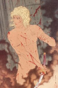 Rating: Questionable Score: 0 Tags: 1boy beige_skin bleeding blonde_hair blood blood_stain bloody_sword color convenient_censoring cut cuts fine_art fine_art_parody fire hair human incision injury katana male male_only metal_gear metal_gear_solid metal_gear_solid_2 muscles muscular no_visible_genitalia nude pointless_censoring public_domain raiden raiden_(metal_gear) red_blood rule34 shunga smoke solo straight_hair sword tattoo weapon wound yamamoto_takato yaoi User: bunchy7s