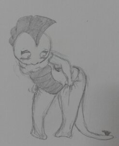 Rating: Questionable Score: 0 Tags: anthro big_butt blush butt e621 female generation_5_pokemon monochrome nintendo pokemon pokemon_(species) scrafty solo vono User: bunchy7s