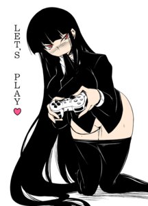 Rating: Explicit Score: 0 Tags: black_hair female games houkago_play long_hair monochrome red_eyes rule34 thighhighs vibrator User: bunchy7s