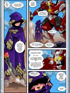 Rating: Safe Score: 0 Tags: 2009 3:4 blade_kitten cloak clothed clothing comic digital_media_(artwork) duo e621 female hood machine male melee_weapon not_furry outside robot steve_stamatiadis sword text weapon User: bunchy7s