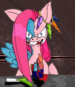 Rating: Questionable Score: 0 Tags: >:) blood blue_eyes bodily_fluids cupcakes_(mlp_fanfic) e621 earth_pony equid equine feathered_wings feathers female feral friendship_is_magic fur hair hasbro horse mammal my_little_pony pink_body pink_fur pink_hair pinkamena_(mlp) pinkie_pie_(mlp) pony solo unknown_artist wings User: bunchy7s