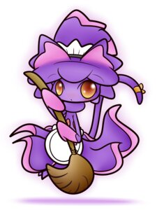 Rating: Safe Score: 0 Tags: 3:4 ambiguous_gender apron blush broom cat_tail cleaning_tool clothing concave_(artist) dress e621 female generation_4_pokemon ghost hat headgear headwear hi_res looking_at_viewer magic_user maid_uniform mismagius nintendo orange_eyes pokemon pokemon_(species) simple_background solo spirit tail uniform white_background witch witch_hat User: bunchy7s