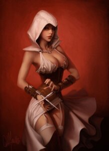 Rating: Questionable Score: 0 Tags: 5_fingers armor assassin's_creed breasts clothed clothing e621 female fingers grandfathered_content human human_only mammal not_furry red_background simple_background solo ubisoft unconvincing_armor willian_murai User: bunchy7s