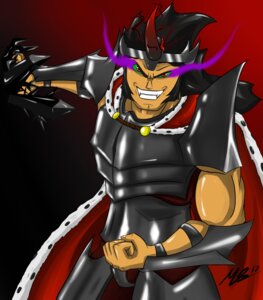 Rating: Safe Score: 0 Tags: alternate_species armor e621 friendship_is_magic grin hasbro hi_res human humanized king_sombra_(mlp) looking_at_viewer male mammal my_little_pony not_furry smile solo true-artist-mas User: bunchy7s