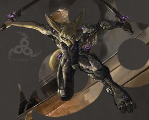 Rating: Safe Score: 0 Tags: anthro armor blonde_hair blue_eyes canid canine clothing crest_(legacy350) digital_media_(artwork) e621 fennec_fox fox hair holding_object holding_weapon knife legacy350 logo male mammal reverse_grip solo suit symbol tail tattoo true_fox weapon User: bunchy7s