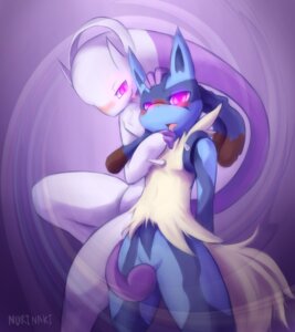 Rating: Questionable Score: 0 Tags: ambiguous_gender anthro bald black_body black_fur blue_body blue_fur blush canid canine duo e621 fluffy fluffy_tail fur generation_6_pokemon glowing glowing_eyes hand_on_head hi_res hypnosis legendary_pokemon mammal mega_evolution mega_lucario mega_mewtwo mega_mewtwo_y mind_control nintendo nurinaki playful pokemon pokemon_(species) purple_eyes red_body red_fur spikes stroking_head tail tongue tongue_out wide_hips yellow_body yellow_fur User: bunchy7s
